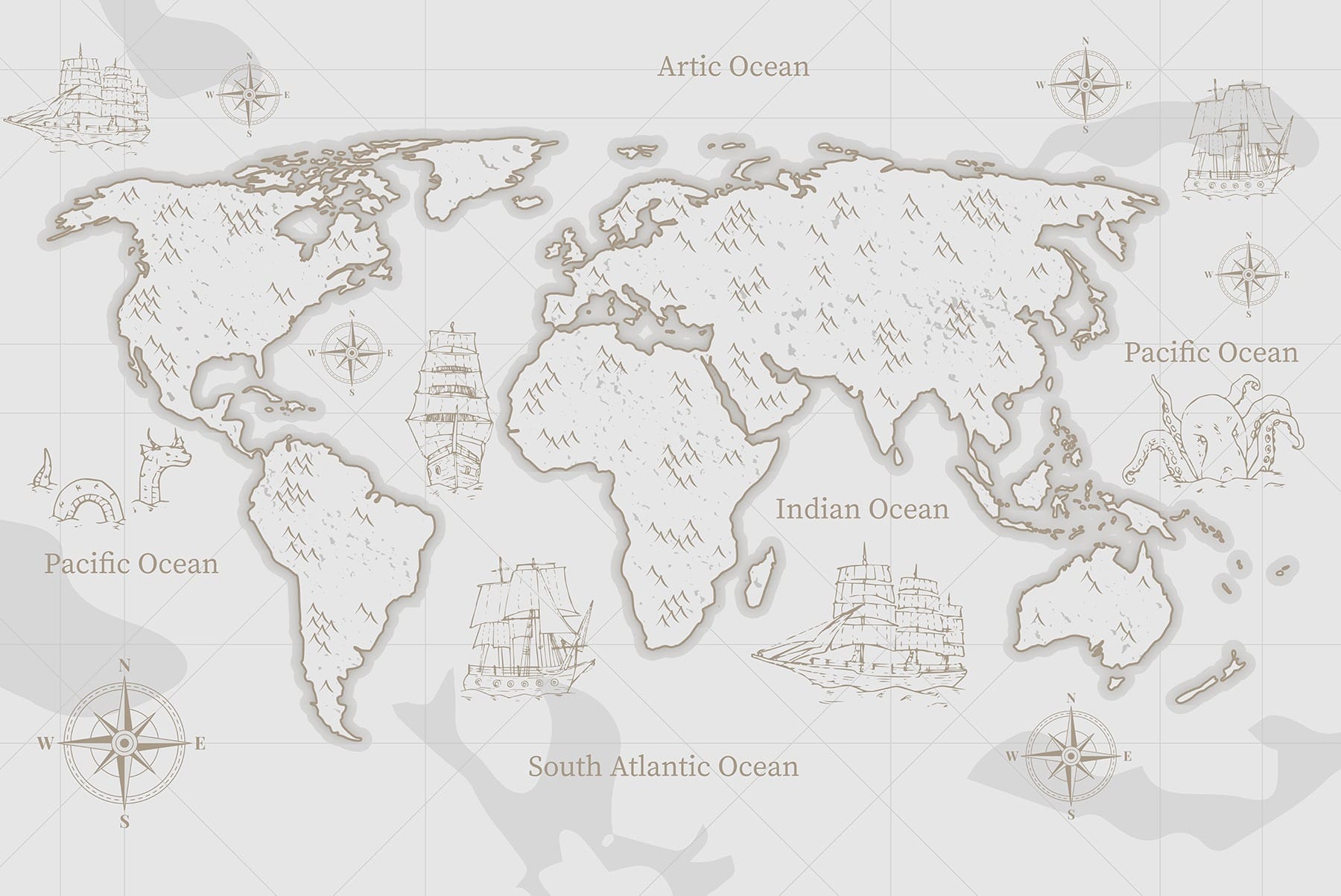 Map of the world Map of the world