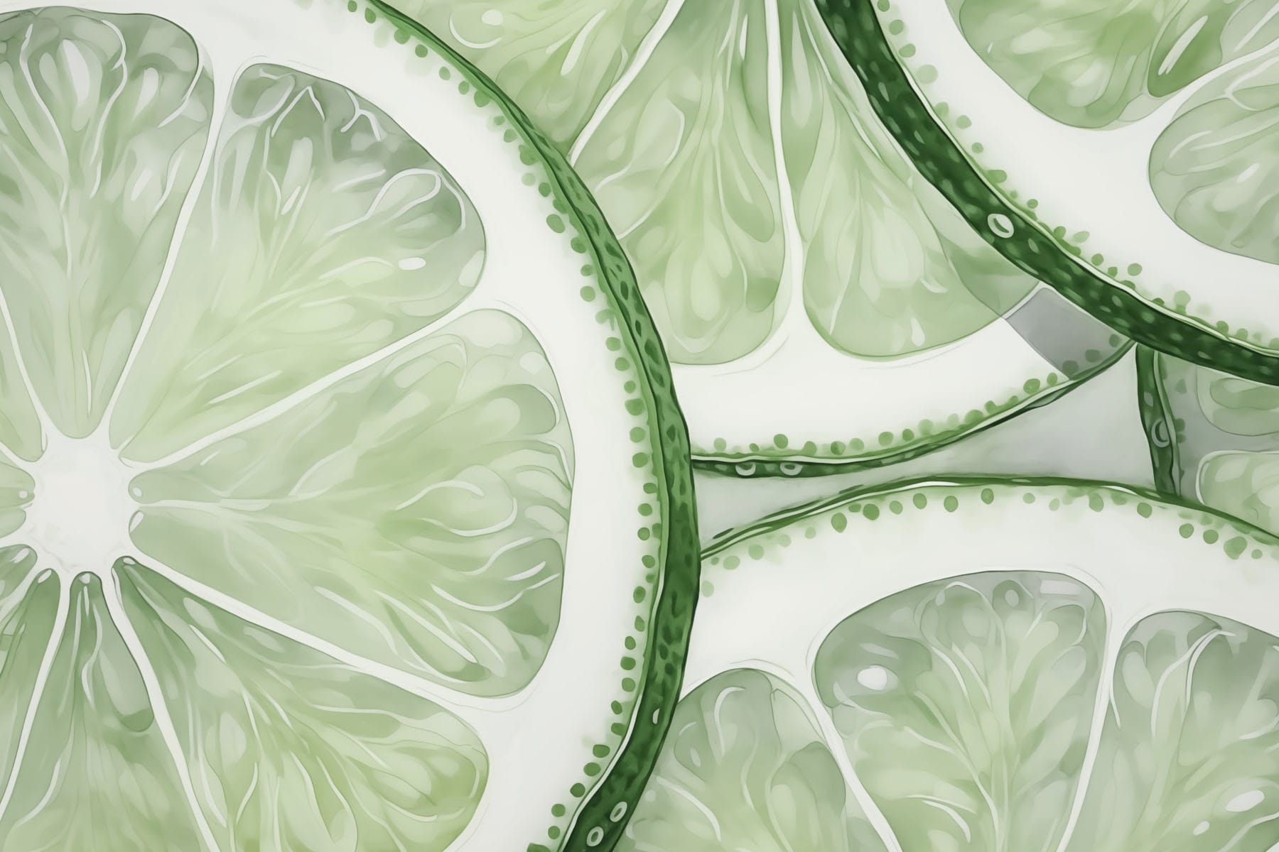 Fresh lime slices arranged beautifully Fresh lime slices arranged beautifully