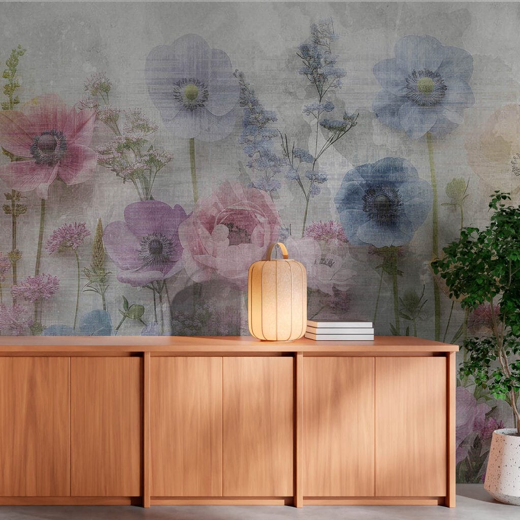 Group of flowers on a white background
