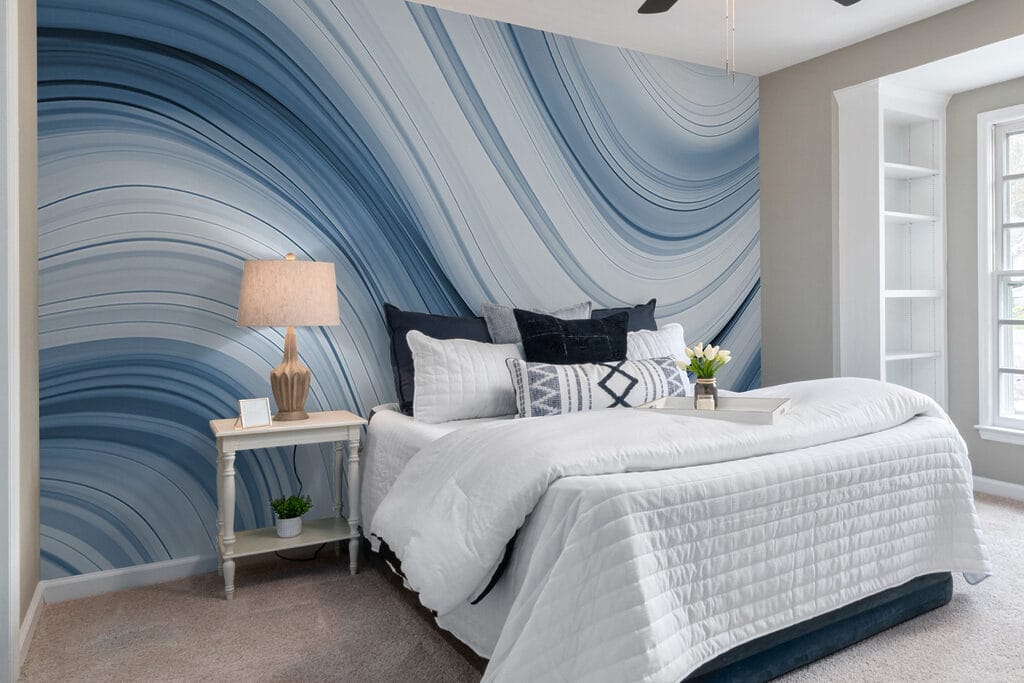 White and grey wavy lines