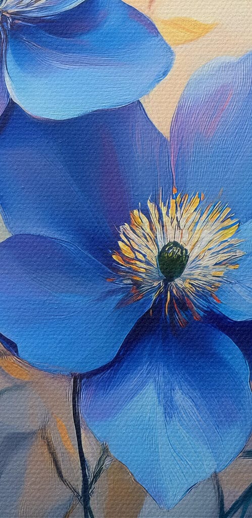 Group of blue flowers