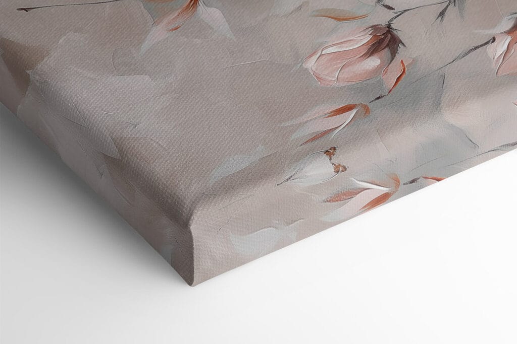 Painting of pink flowers Painting of pink flowers