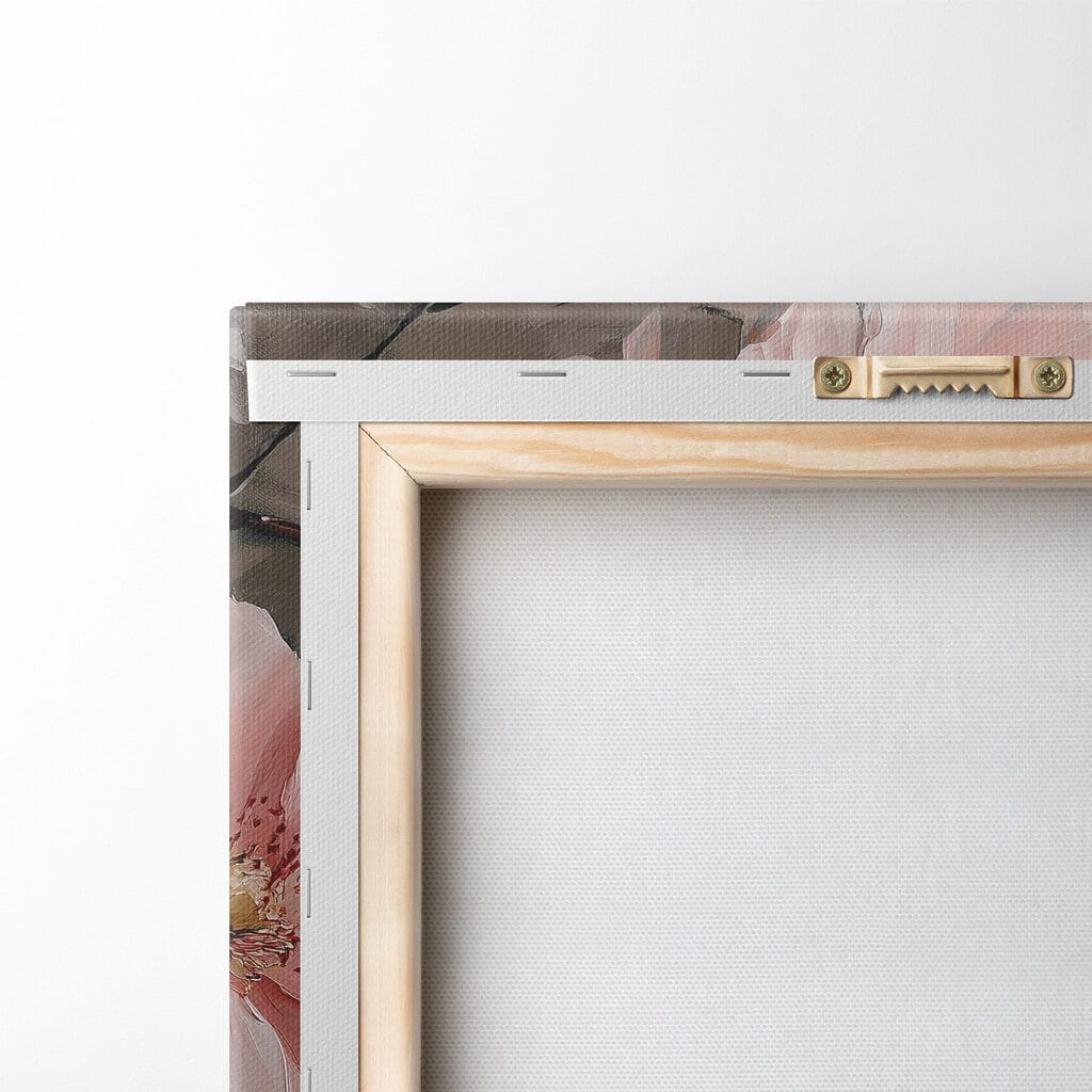 Painting of pink flowers Painting of pink flowers