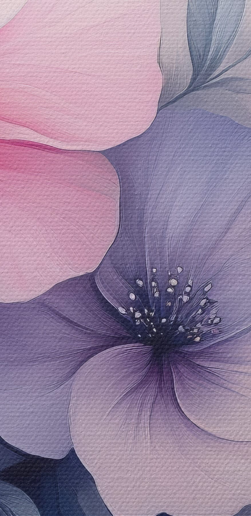 Group of pink and purple flowers Group of pink and purple flowers