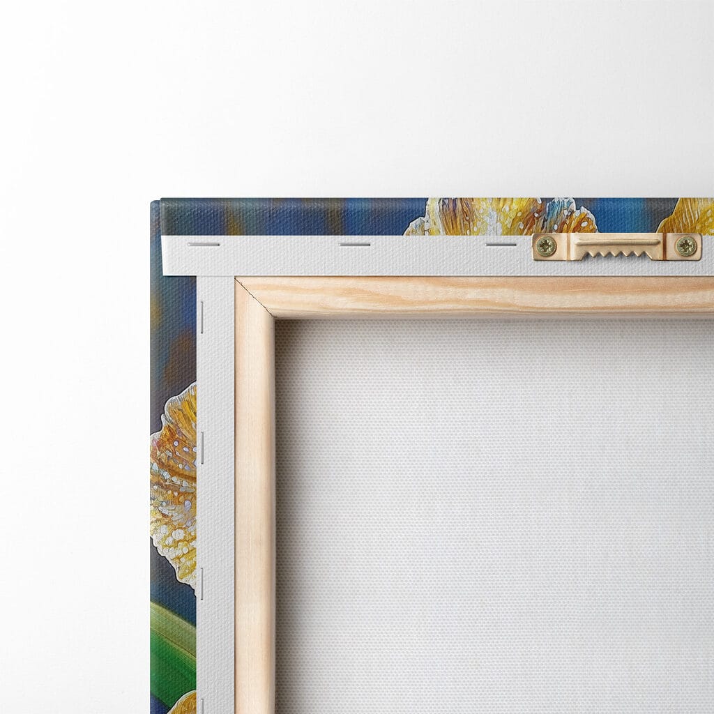 Yellow and blue flower