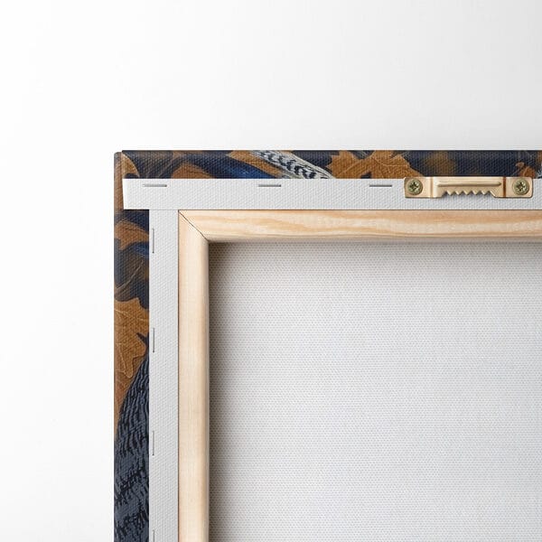 An owl with yellow eyes