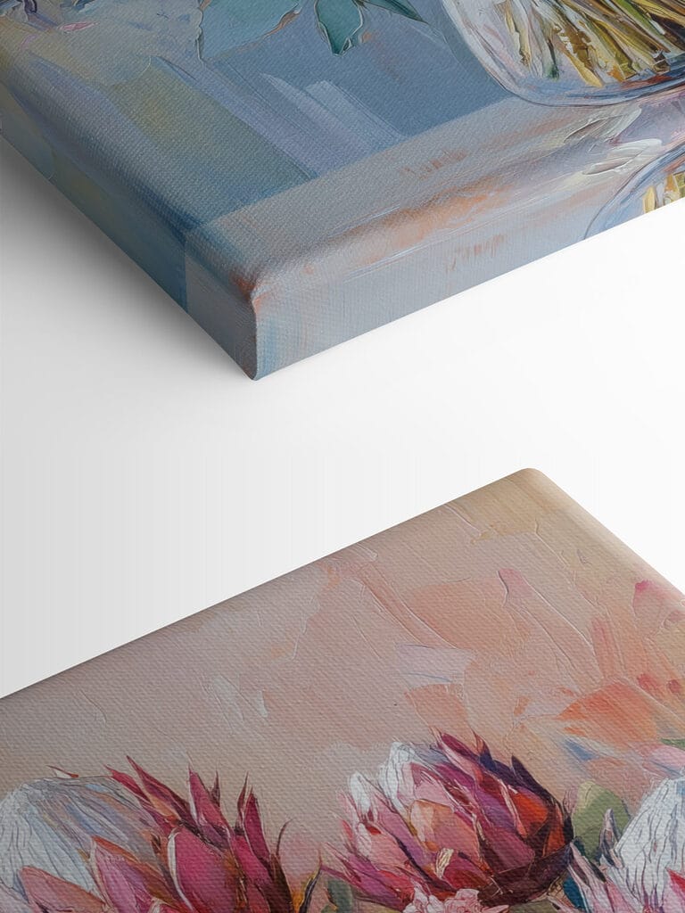 Painting of a bouquet of flowers Painting of a bouquet of flowers