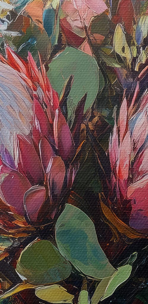 Painting of a bouquet of flowers Painting of a bouquet of flowers