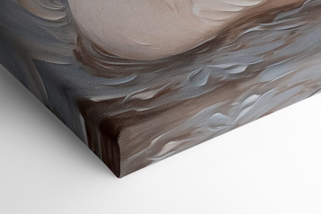 White swan with a black beak