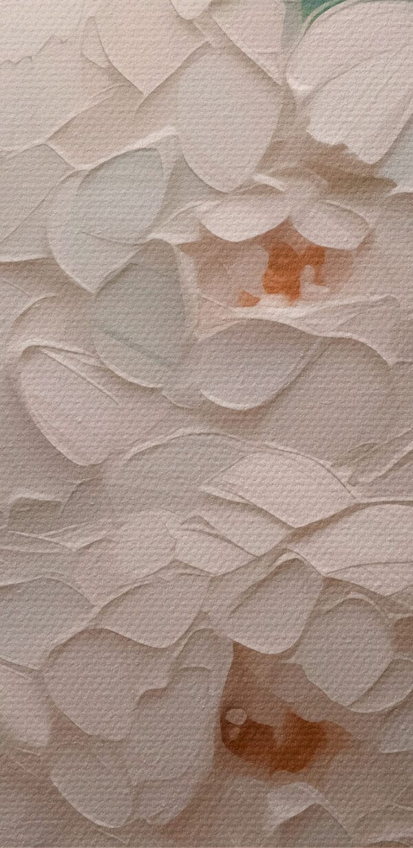 Painting of white flowers Painting of white flowers