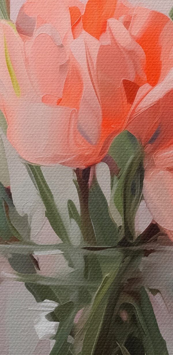 Vase of pink flowers Vase of pink flowers