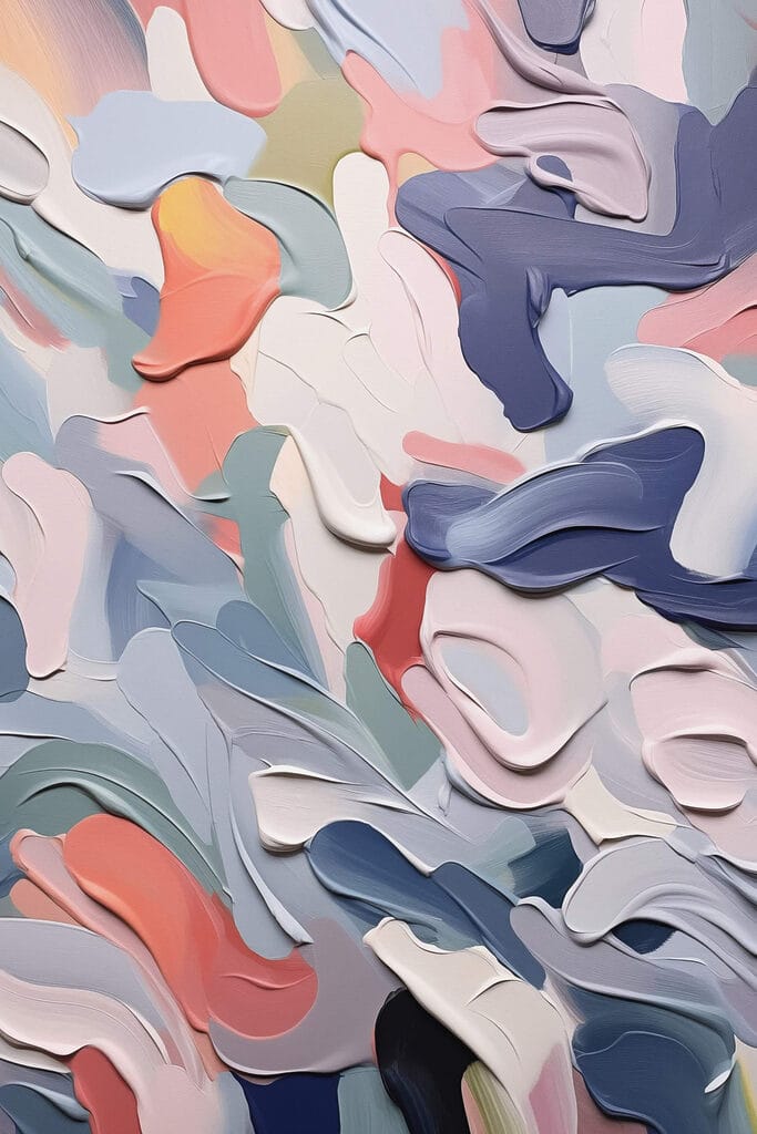 Abstract waves of gentle colors