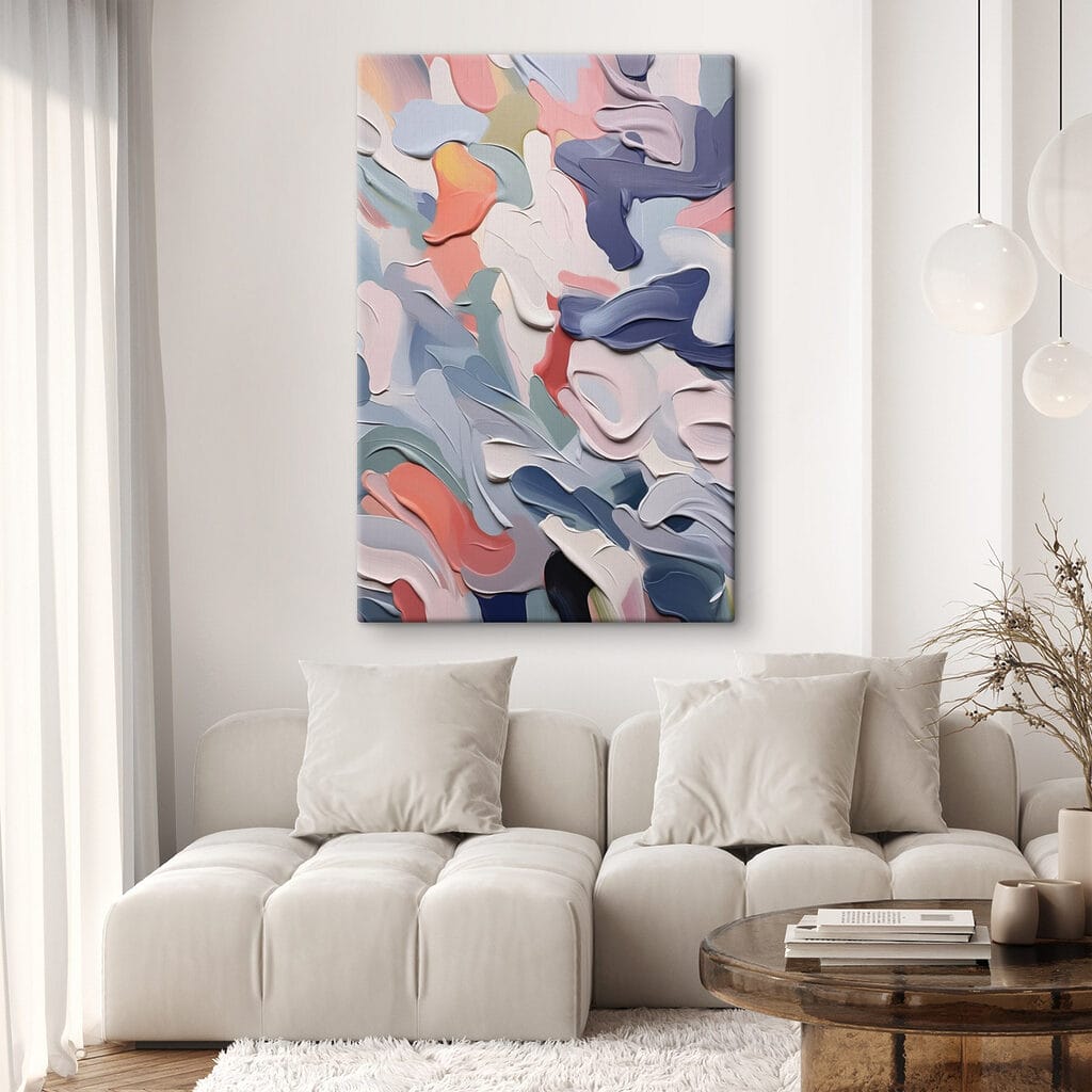 Abstract waves of gentle colors