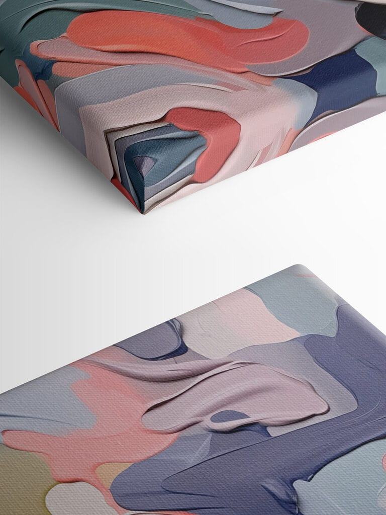 Abstract waves of gentle colors