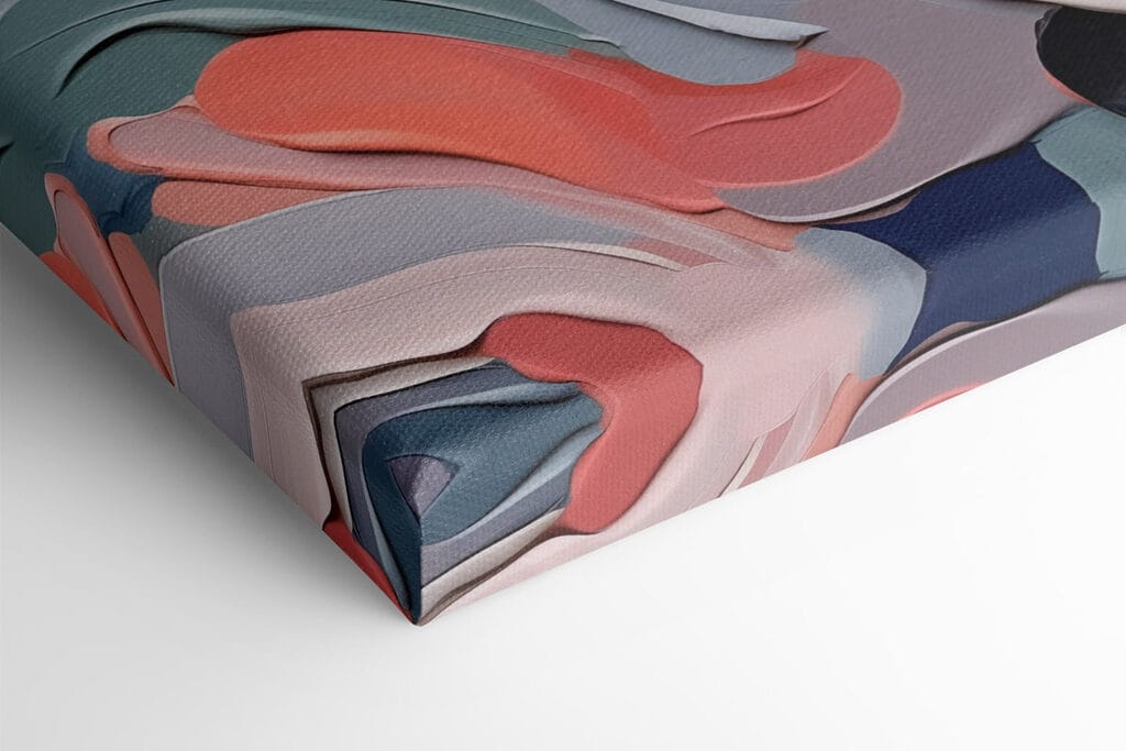 Abstract waves of gentle colors