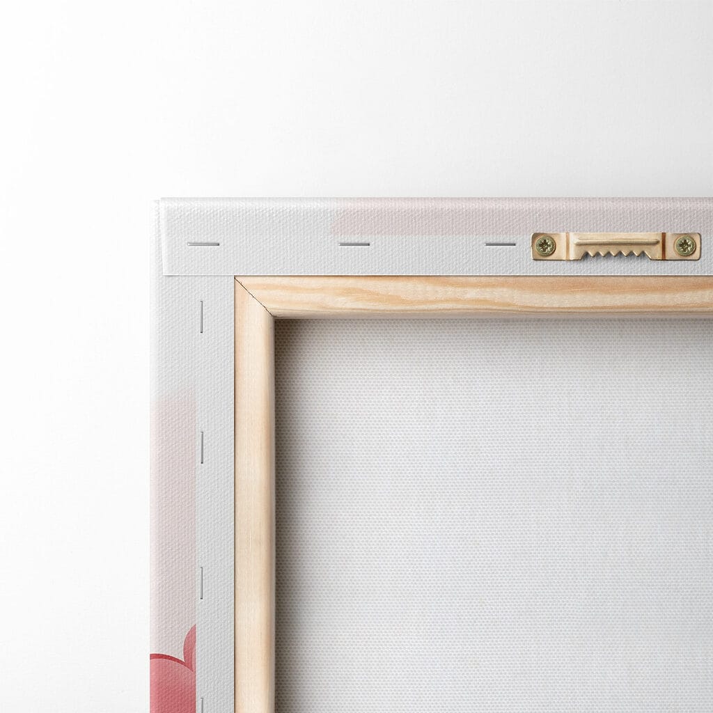 Two cartoon bears holding a heart