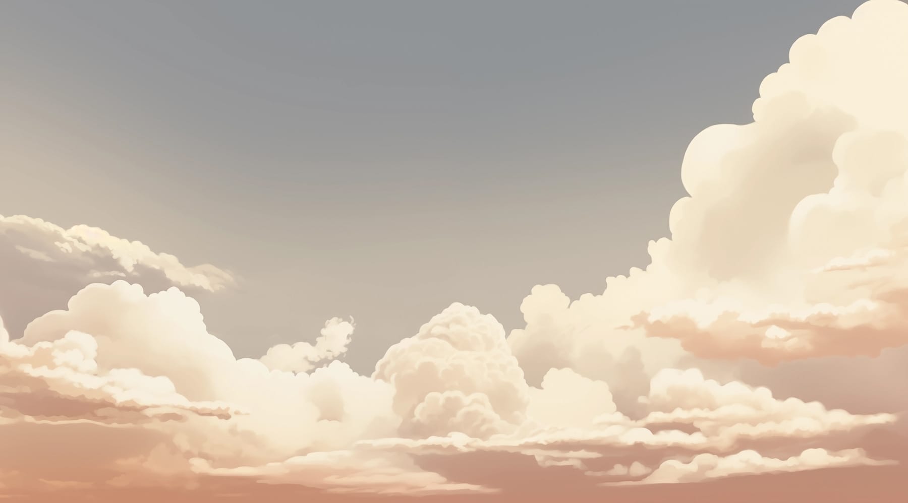 Cloudy sky with a sun