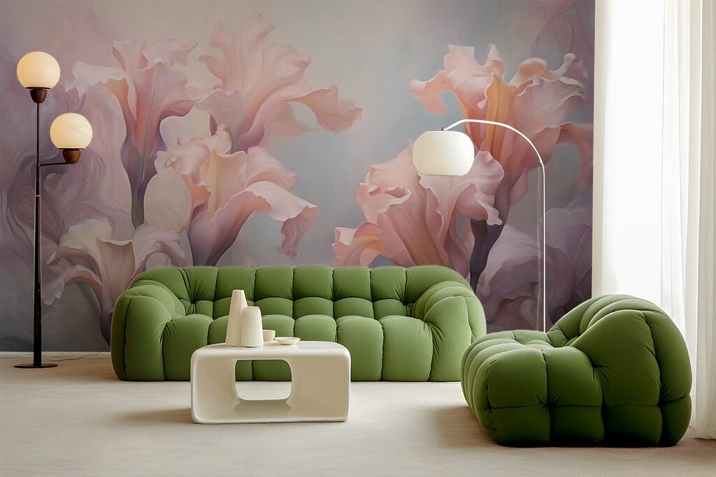 Delicate blooms in soft hues