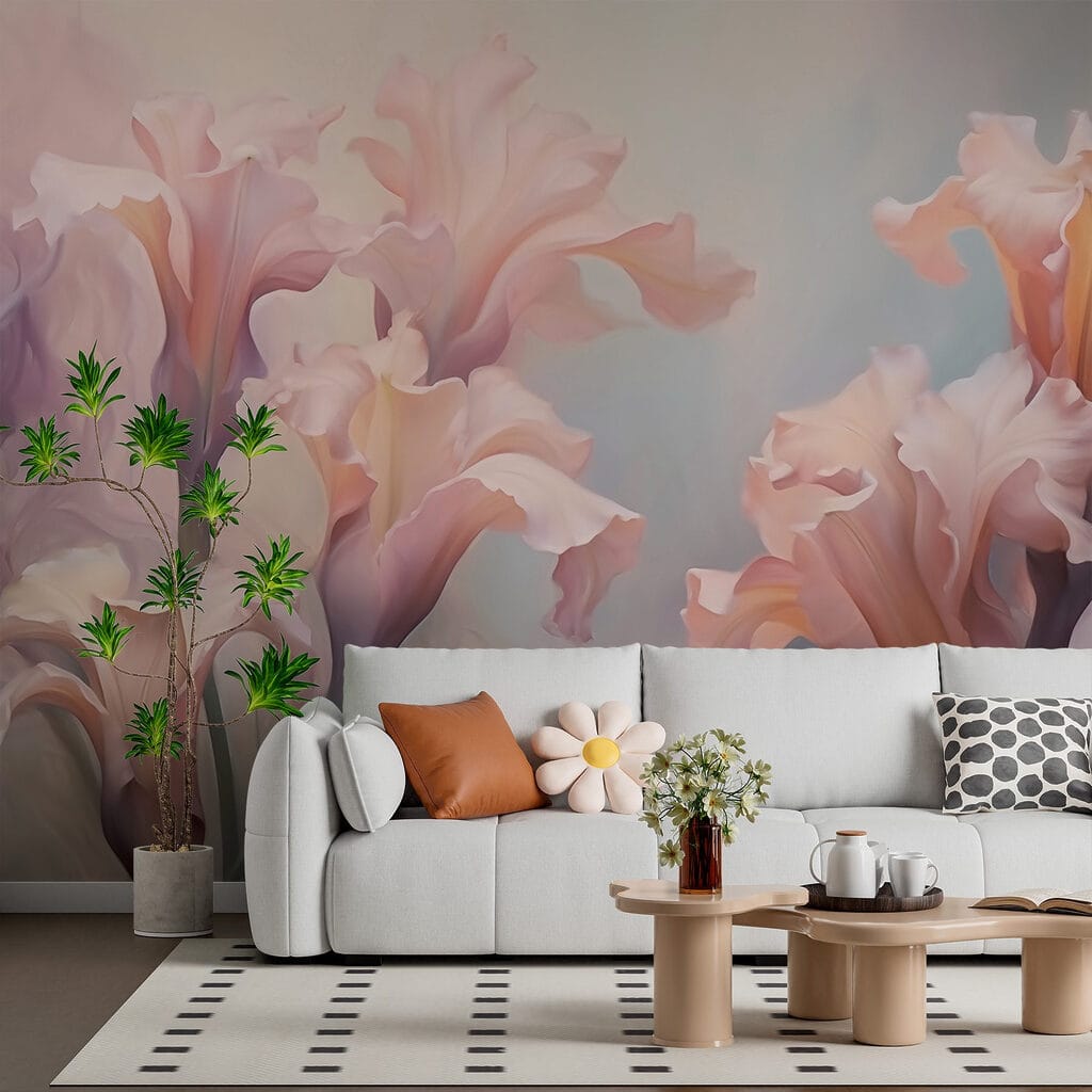 Delicate blooms in soft hues