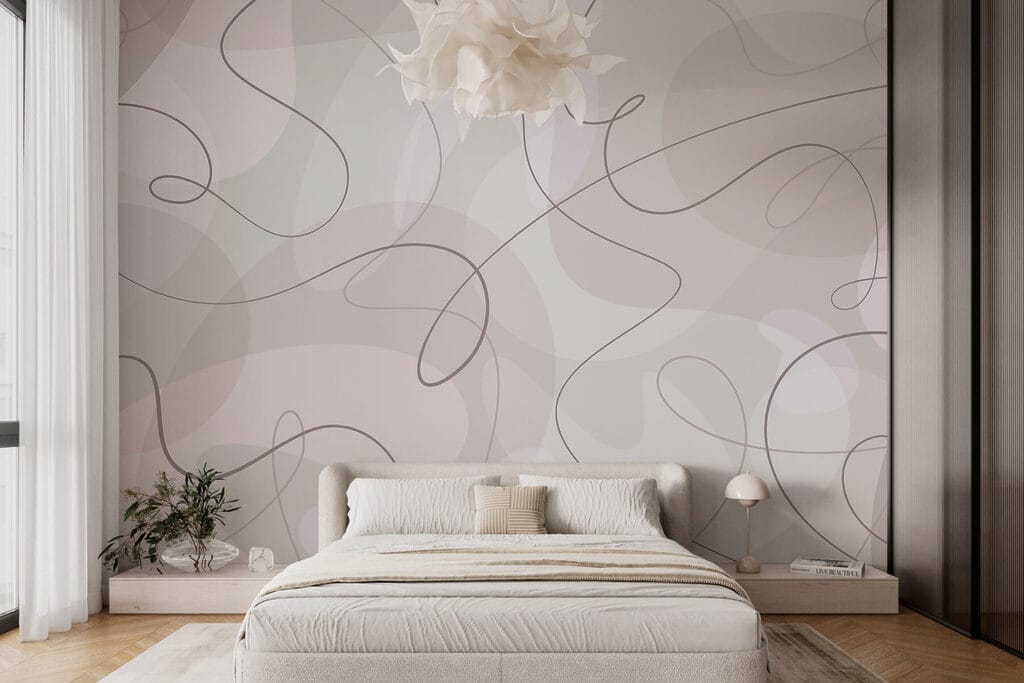 White and gray background with lines