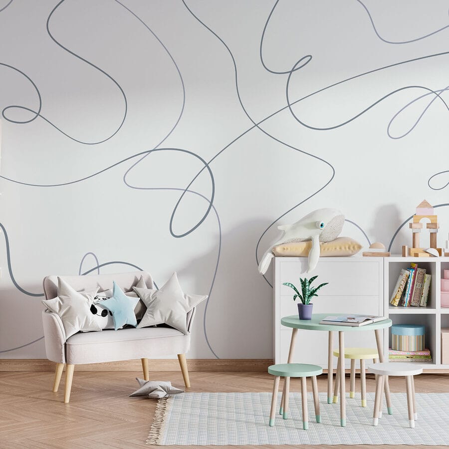 White background with blue lines White background with blue lines