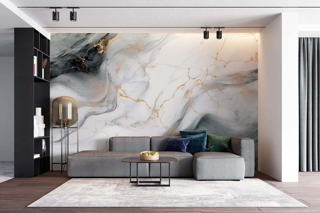 Fluid abstract patterns in soft hues