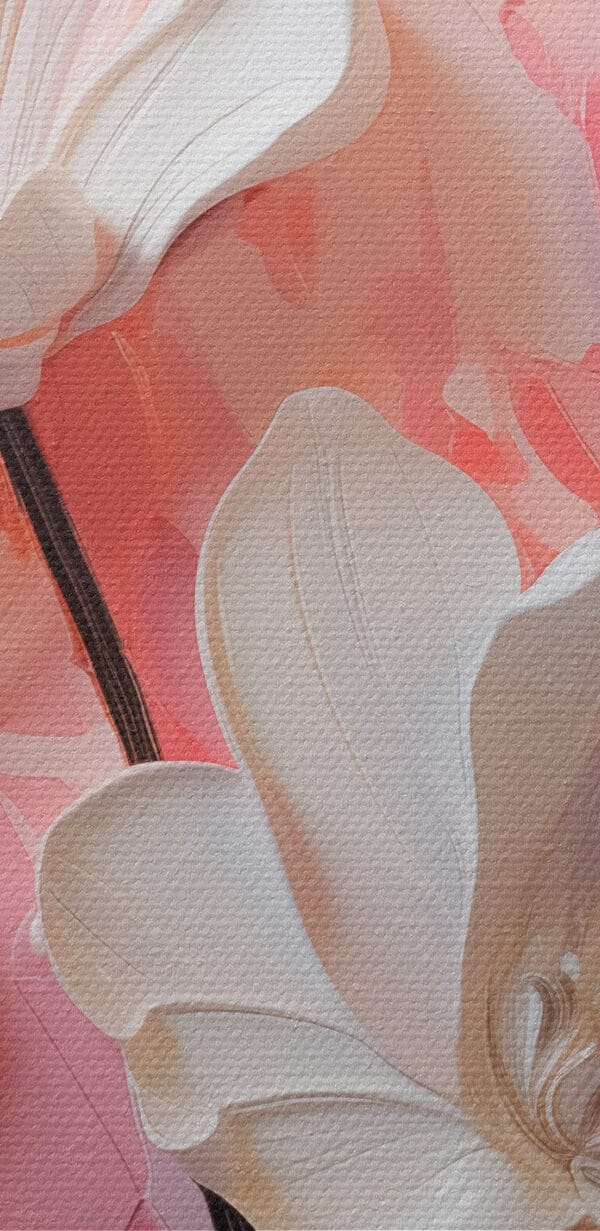 White flowers on a pink background White flowers on a pink background