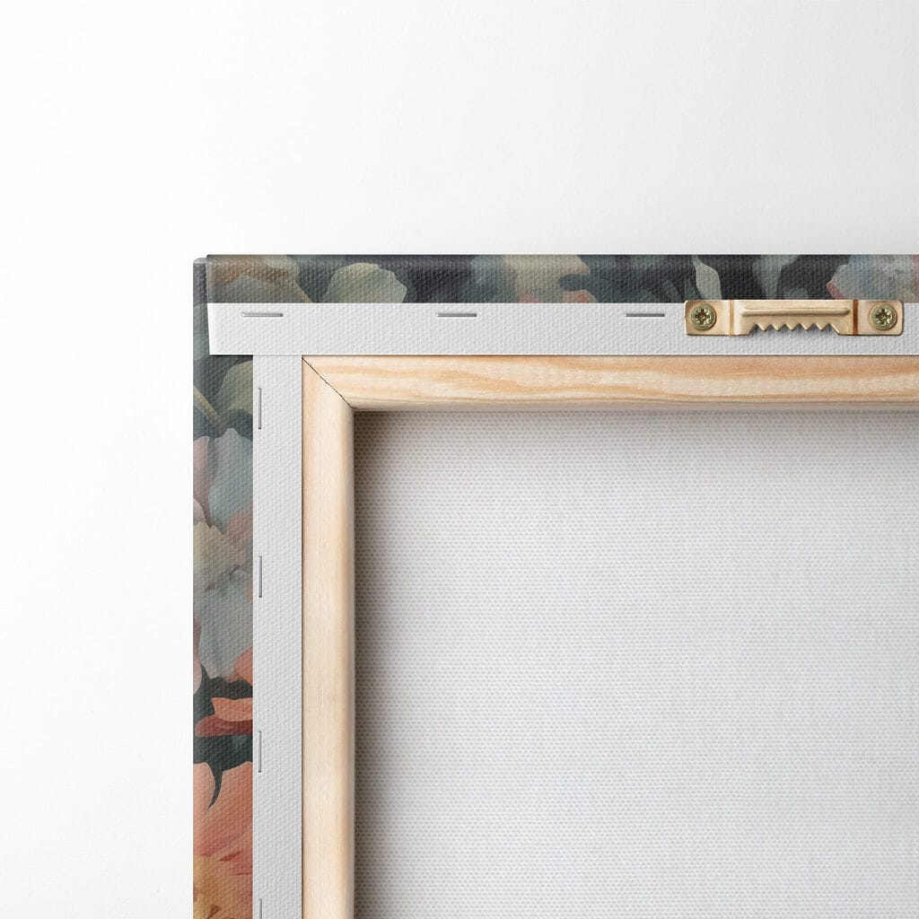 White cat in a flower garden