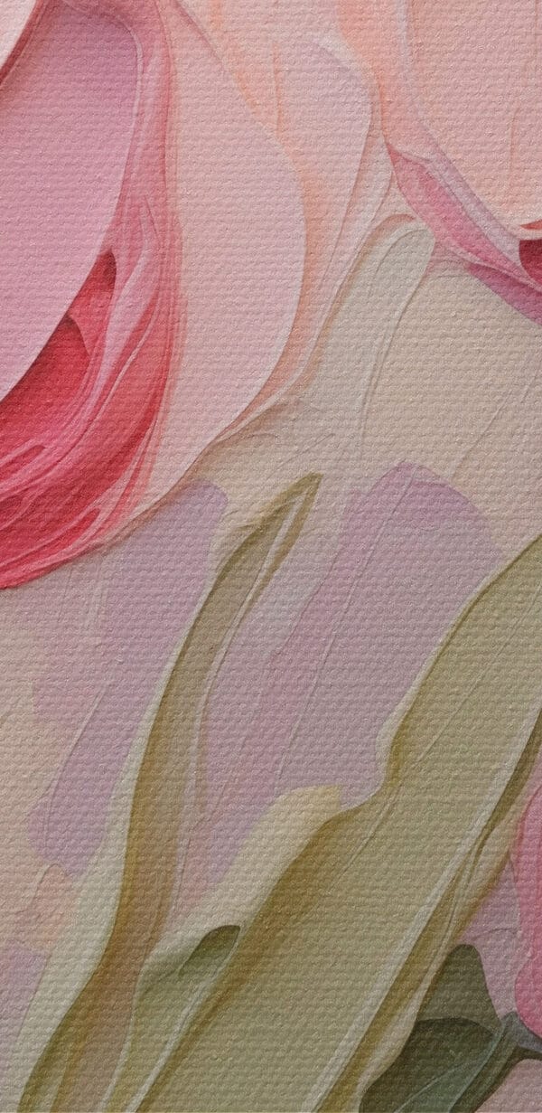Painting of pink flowers Painting of pink flowers