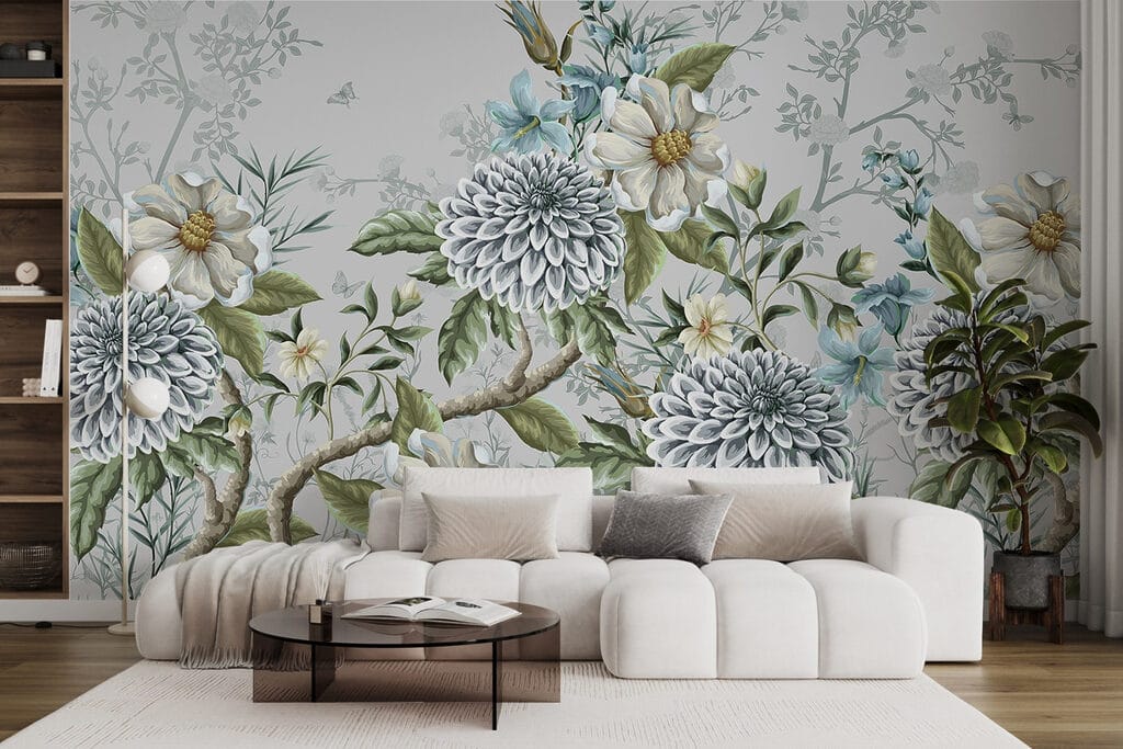 Delicate floral arrangement in soft hues