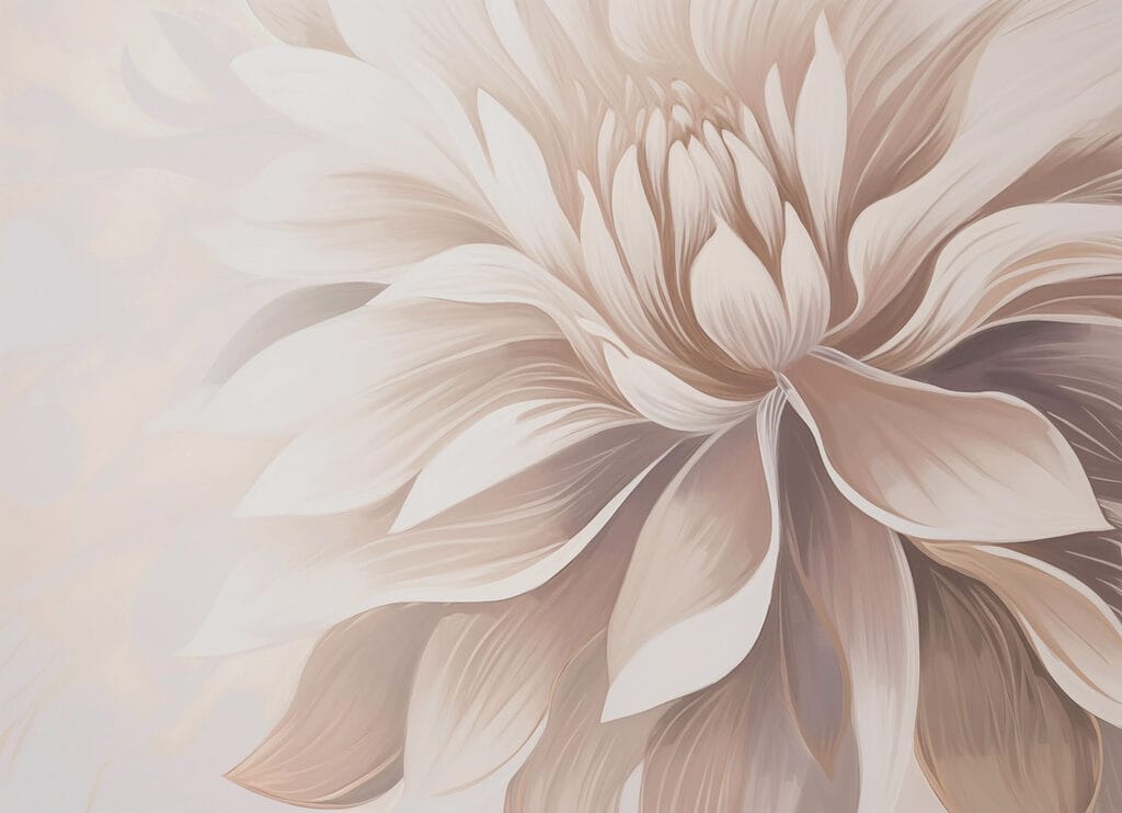 Delicate petals in soft hues