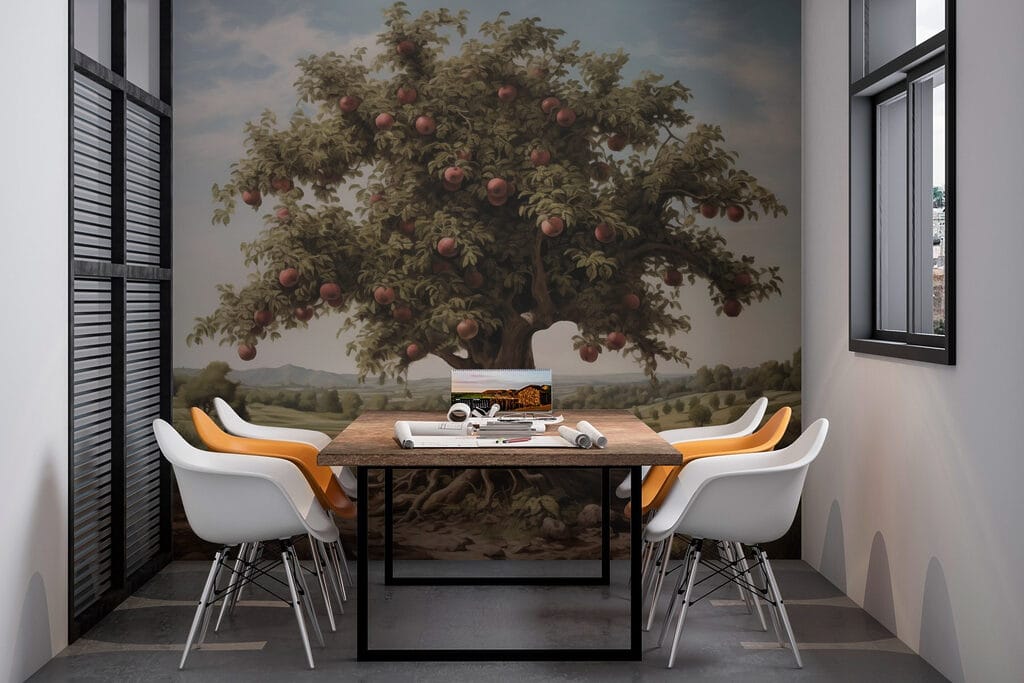 Tree with apples on it