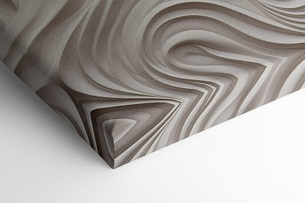 White wall with wavy lines