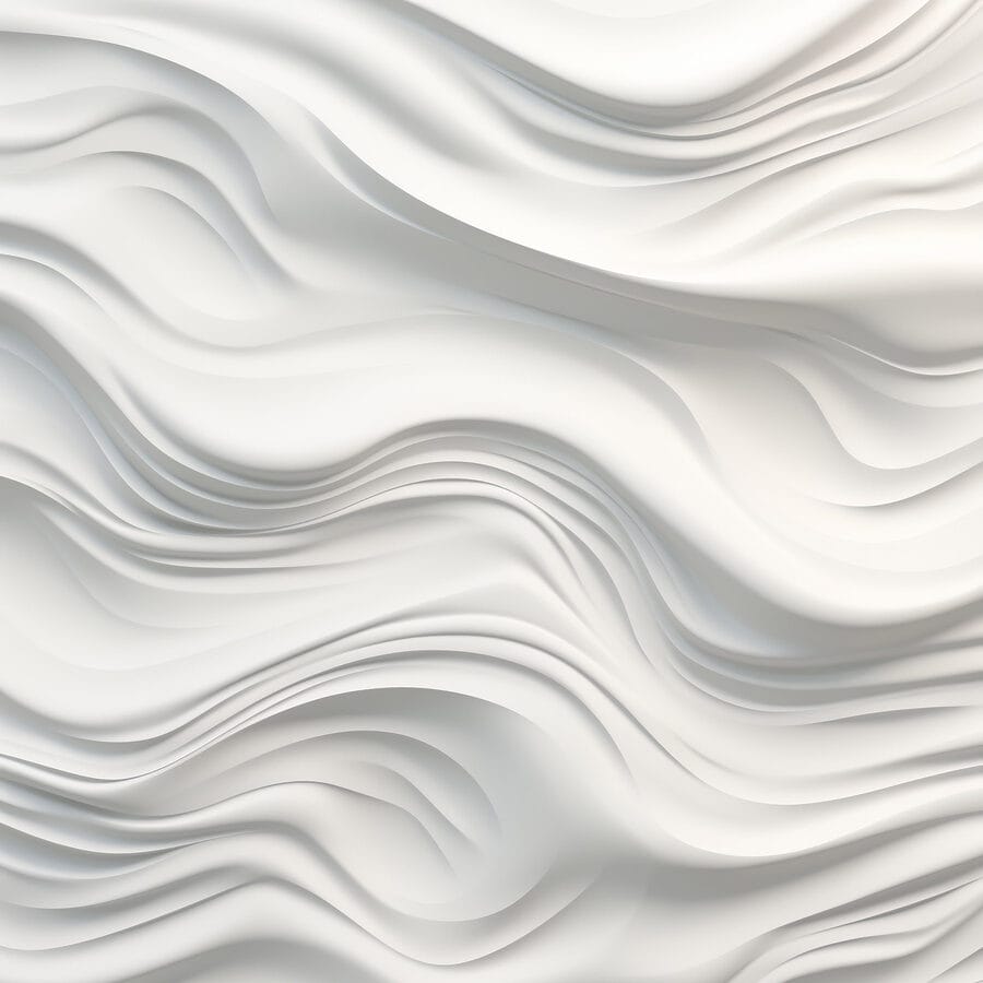 White wavy surface with lines White wavy surface with lines