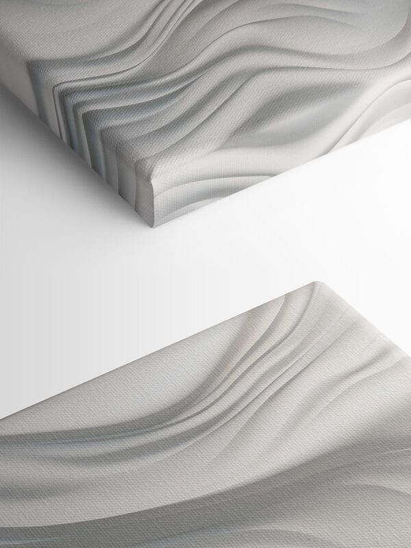 White wavy surface with lines White wavy surface with lines