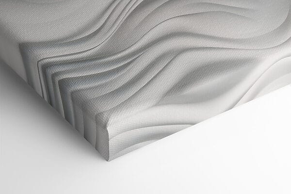 White wavy surface with lines White wavy surface with lines
