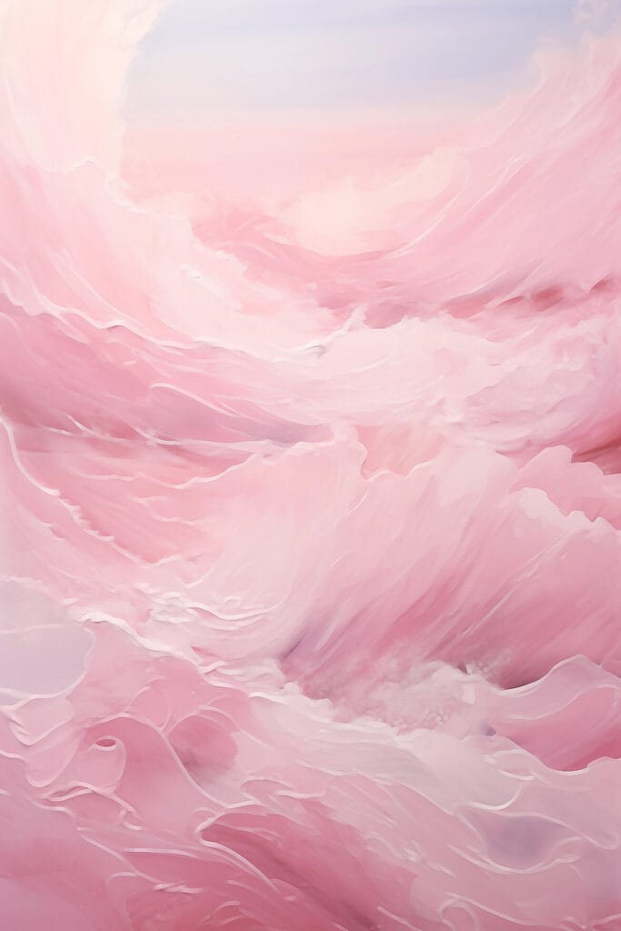 Pink and white cloud