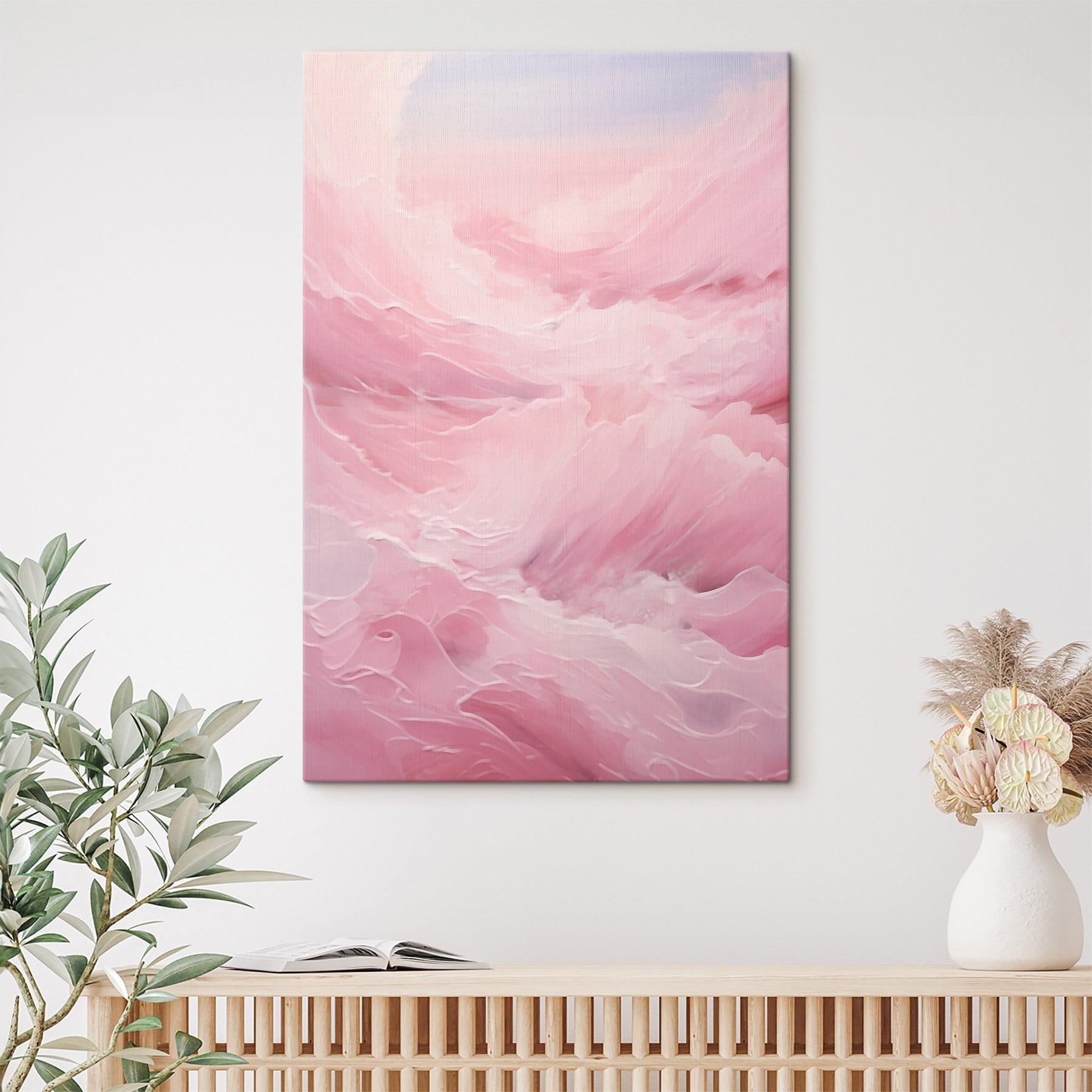 Pink and white cloud