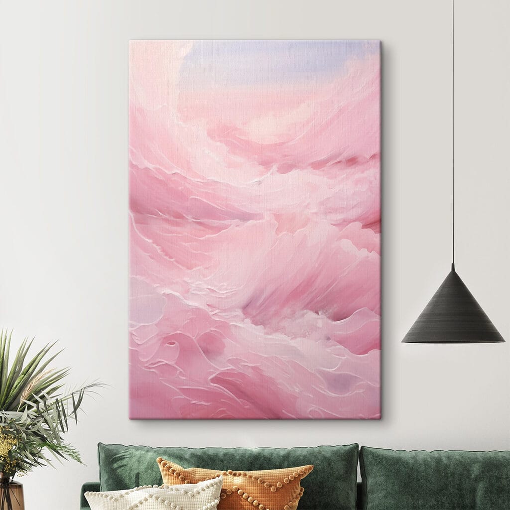 Pink and white cloud