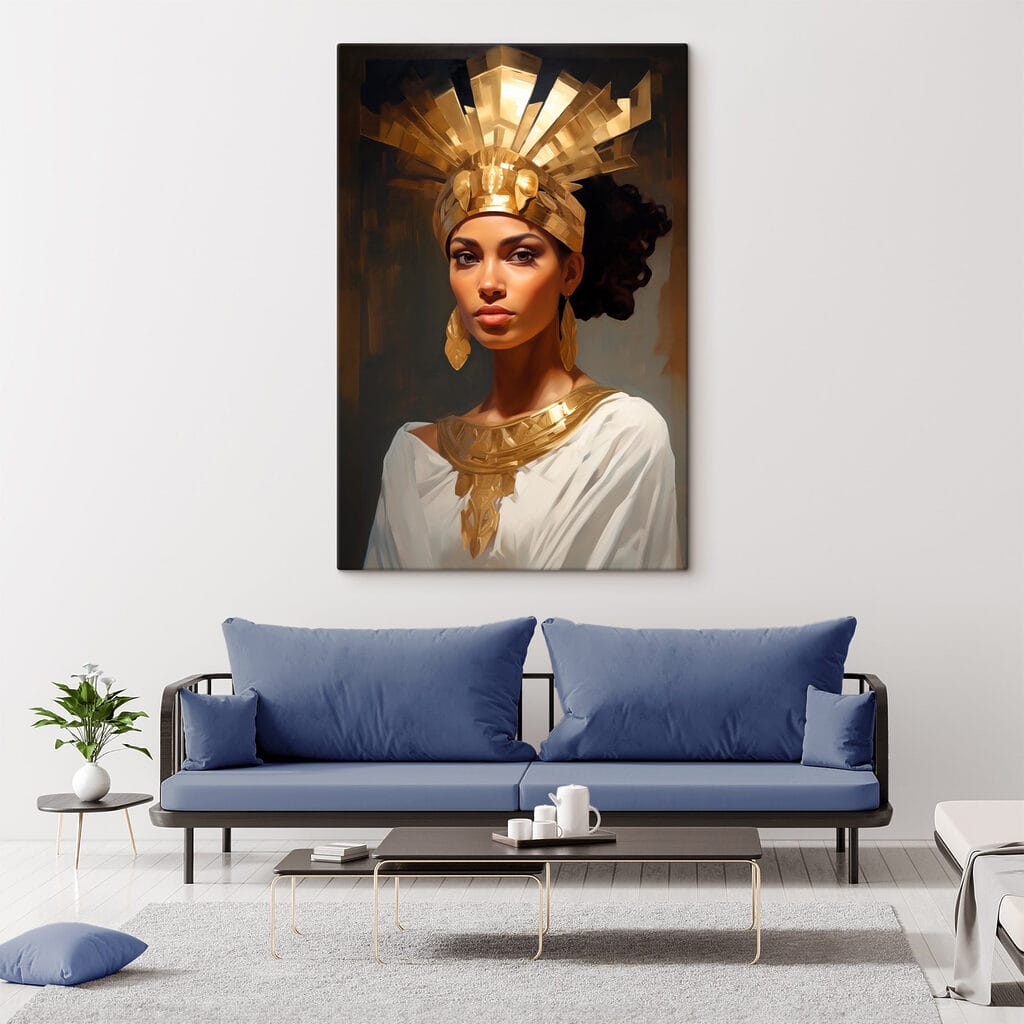 Regal elegance adorned with ancient attire Regal elegance adorned with ancient attire
