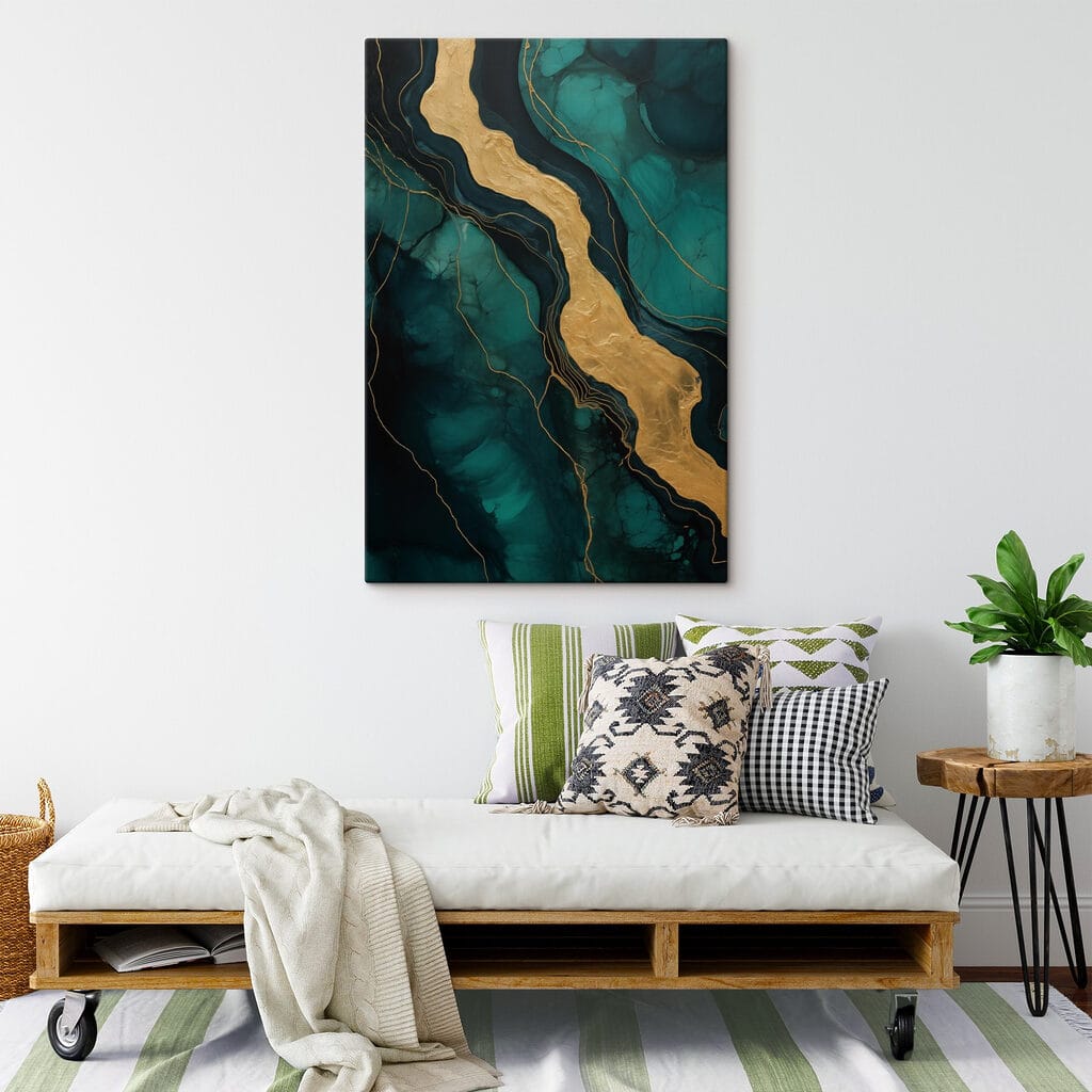 Serene flow of emerald and earth Serene flow of emerald and earth