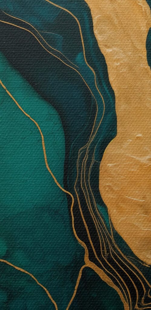 Serene flow of emerald and earth Serene flow of emerald and earth