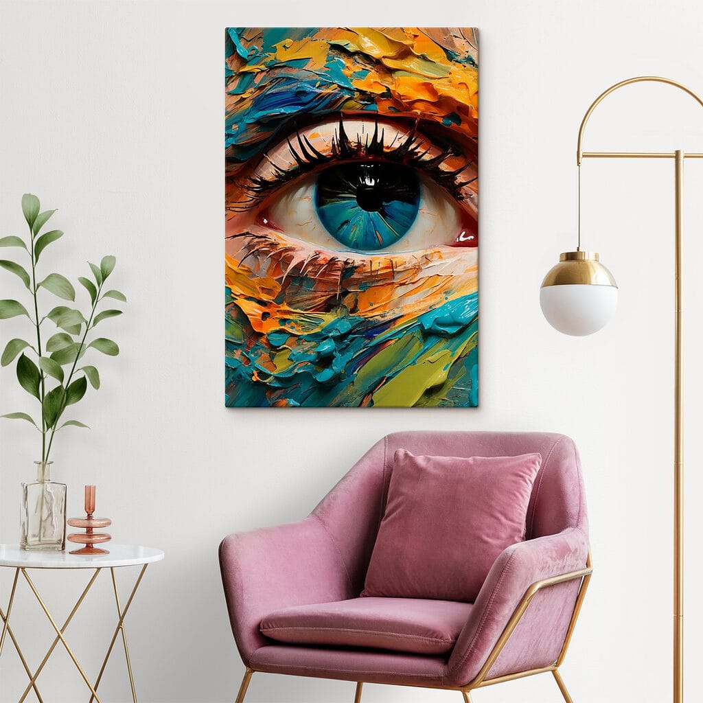 Vibrant color meets mesmerizing gaze Vibrant color meets mesmerizing gaze