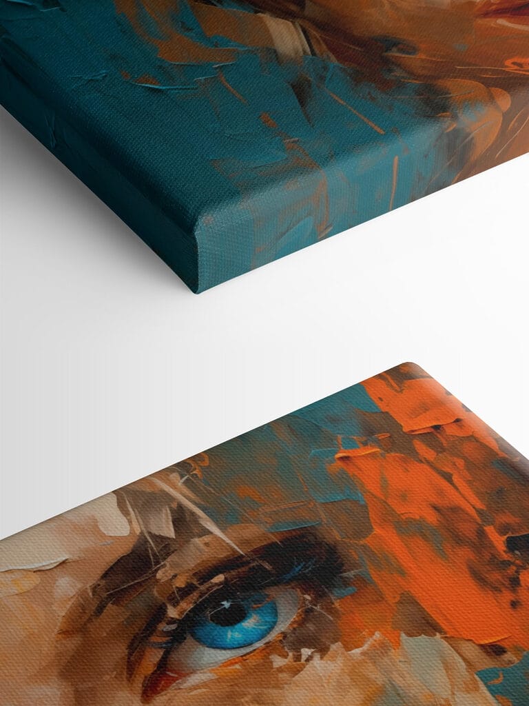 Painting of a woman's face