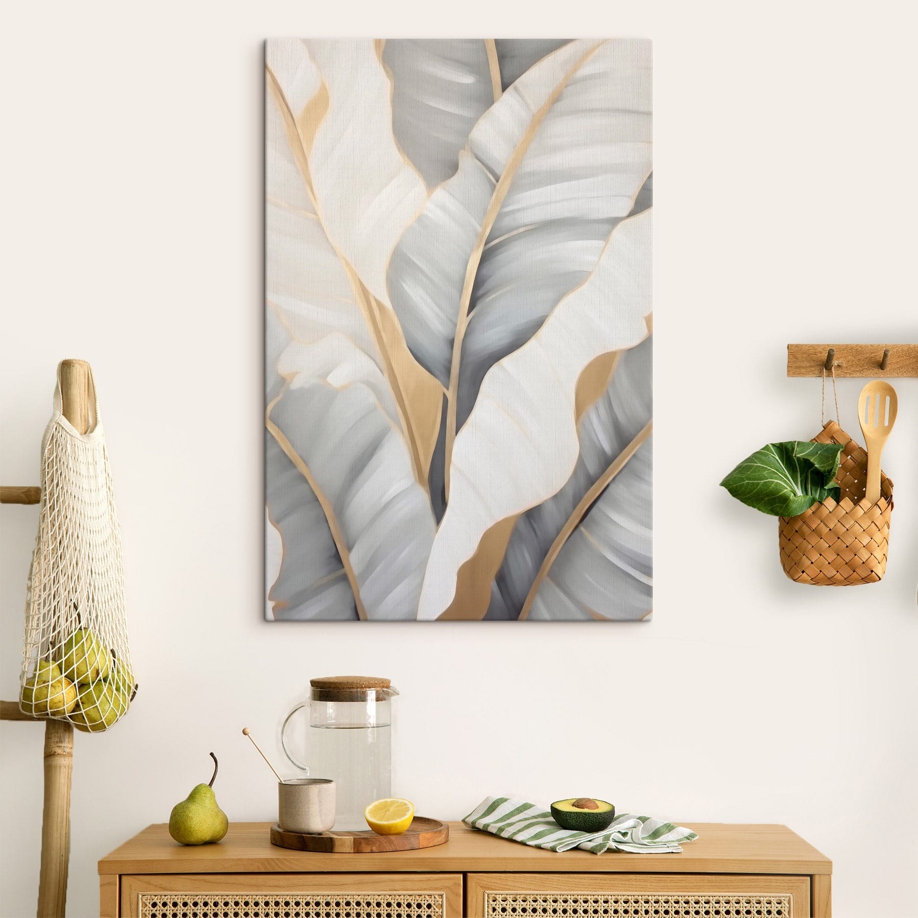 Lush leaves in serene harmony