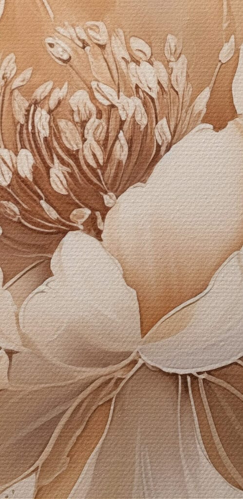Painting of a flower Painting of a flower