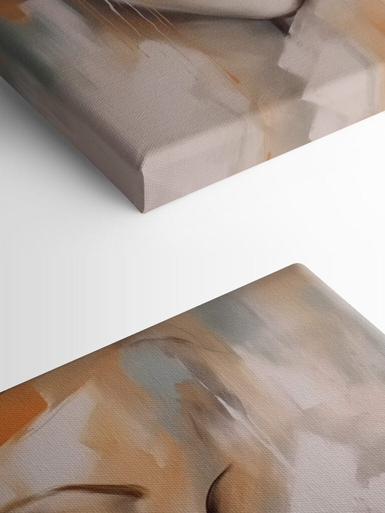 Painting of a woman's face