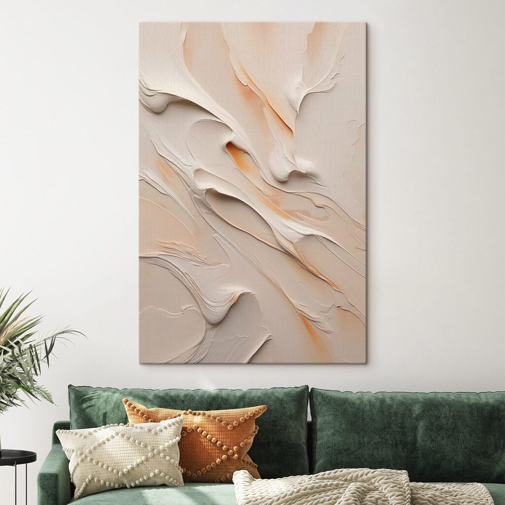 Abstract swirls of soft hues