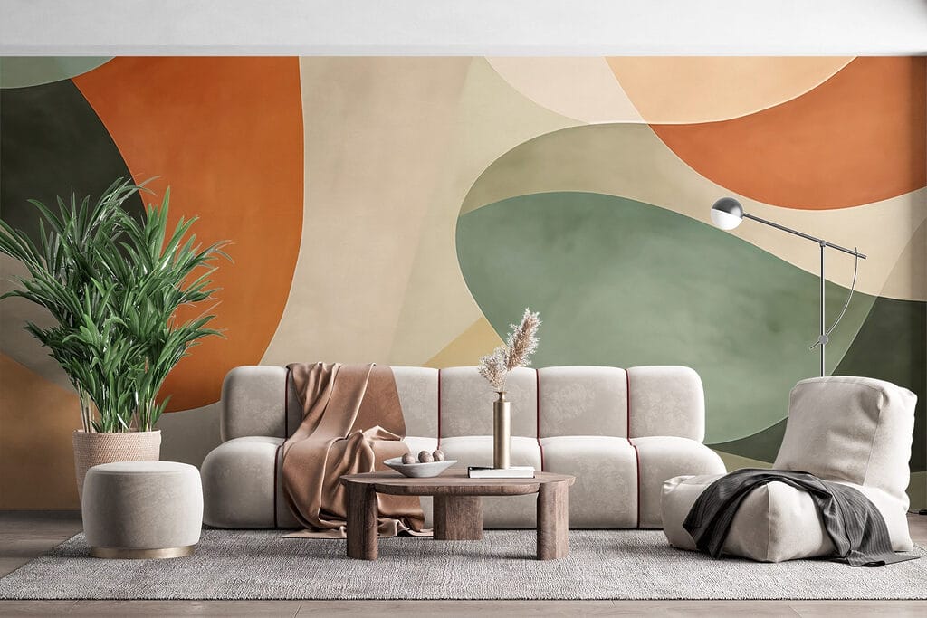 Abstract composition in soothing colors Abstract composition in soothing colors