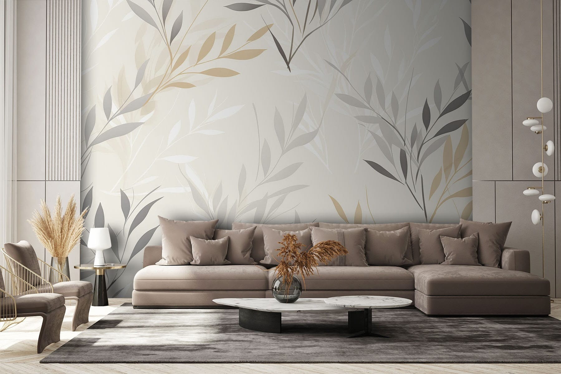 Pattern of leaves on a white background Pattern of leaves on a white background